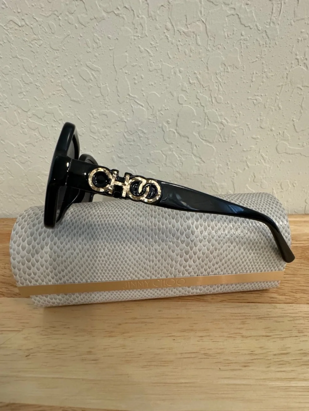 Jimmy Choo SAMMI/G 8079O Black Square Sunglasses 55mm P0328